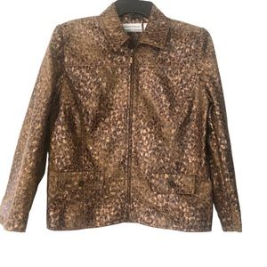 Alfred Dunner Snake Print Jacket - Size 8